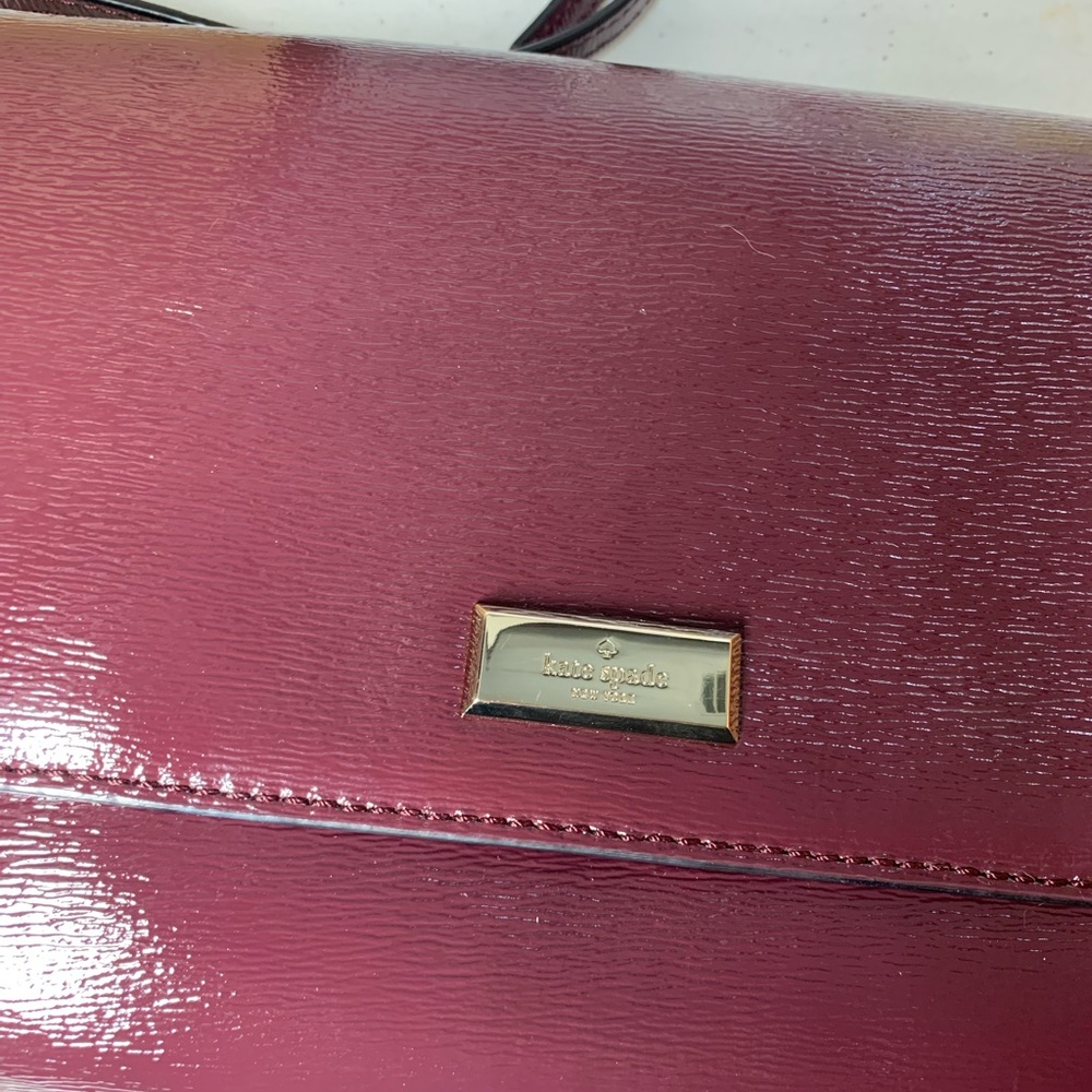 Oxblood Red Kate Spade New York Purse with dust bag